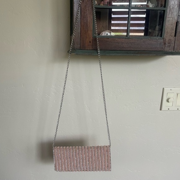 Pink Pearl Sparkly Cross Body/Clutch - Picture 3 of 12